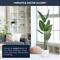 American Art Decor 5ft. Realistic Artificial Palm Tree in White Pot